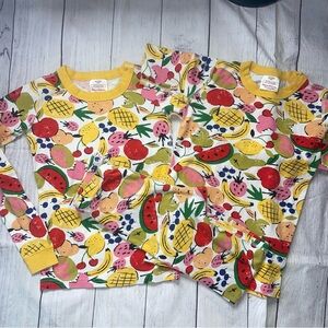 NWOT Hanna Andersson Fruit-Themed Kids Pajamas Set